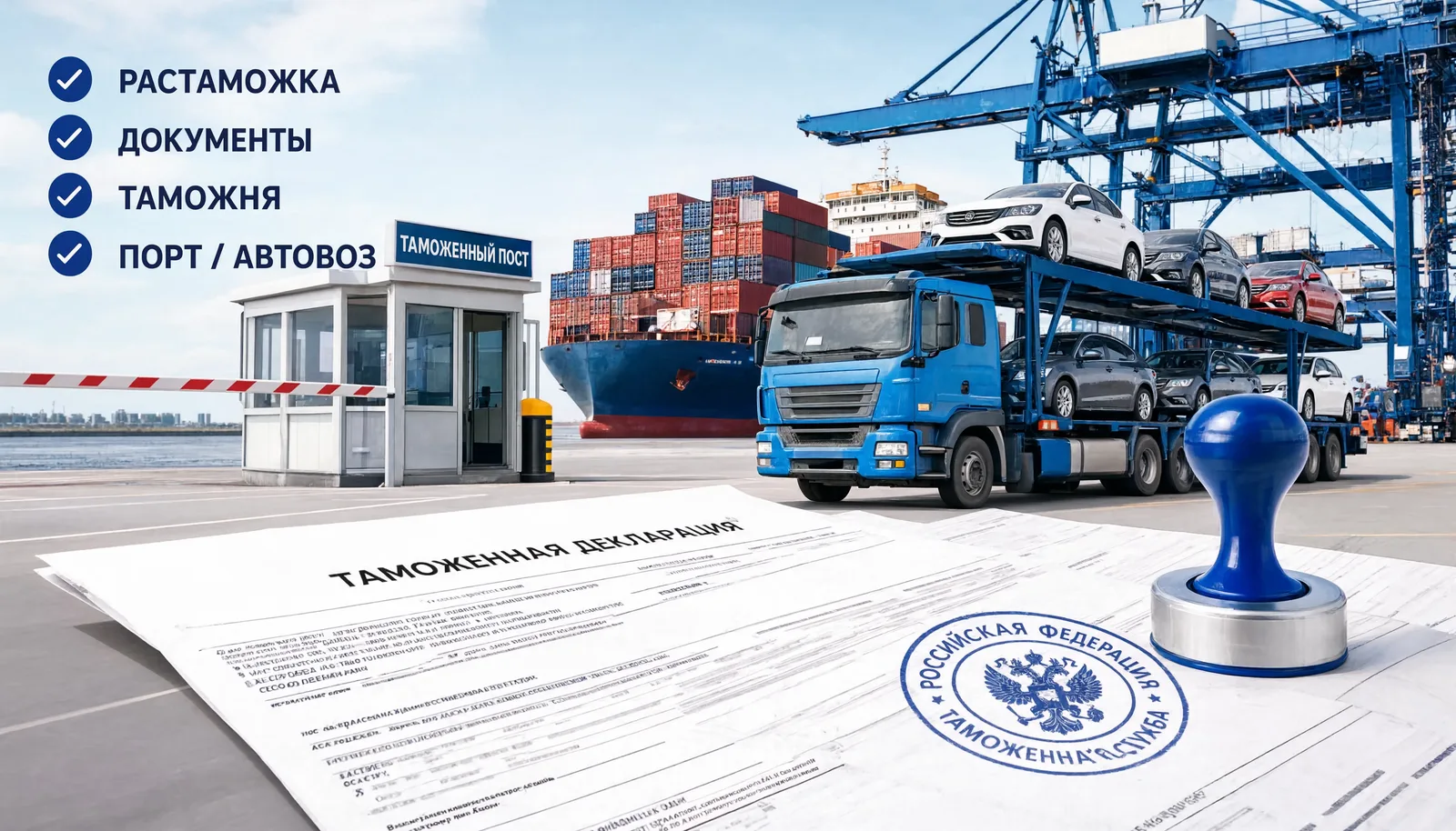 Растаможка авто из Китая: документы, таможня, порт и автовоз